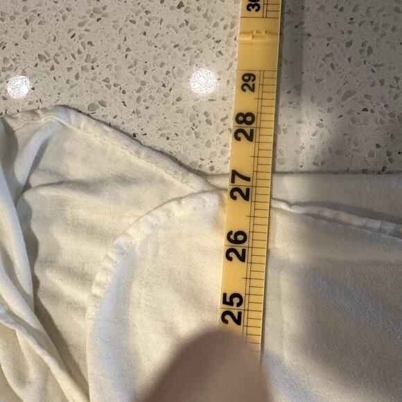 J. Jill White Long Sleeve Stretch Tunic Top L Minimalist Layering Soft Stretch - Picture 8 of 8